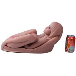 NWDoll Life Size Love Doll Sex Doll with Head Male Masturbator Torso Breasts Ass Vagina TPE Solid Gel Dolls for Men (Tan)