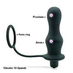 Unique Design Silicone PróštAtē Massage 8 Speeds Mute Sēx AǹAl VíbrAtór Adǖlt Sēx Tóys for Man Bǖtt Plug MAštǖrbAtór Erótíc Toys Amal Bead for Beginner
