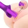 USB Rechargeable Vibrator Handheld Wand Massager Powerful Magic Massage Toys for Body – Neck – Foot- from Muscle Aches Purple Type