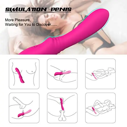 sweet124043 Waterproof Adullt Six toy for Female Thrusting Bullet G-Pòint Vibratòr Heating Massage Heating Rotating Rotation Thrusting Rotary Retractable Clothes Best Gift