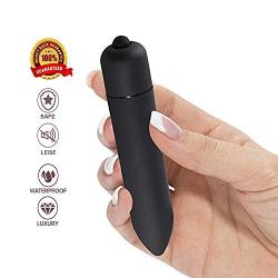 Powerful Bullet Vibrator with 10 Modes, Portable Mini Pocket Vagina Stimulator, Rechargeable Waterproof Super-Strong Adult Sex Toys for Women with Discreet Package