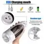 Erjolyas- Man Gift Watch T-Shirt Intelligent Automatic Pǐston Automatic Cup Deep 400Times/Min and 10 Pattern Throat Suck Lick Knead Soft Oral Cup Electric