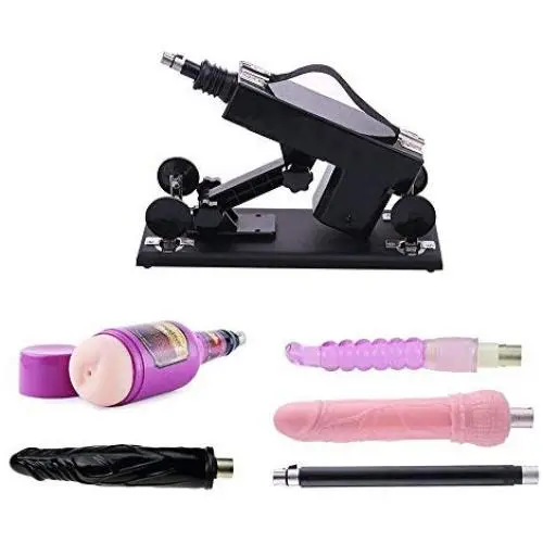 AUXFUN Automatic Sex Machine for Women,Female Masturbation Thrusting Pumping Gun Vagina Masturbator Cup for Men with 5 Attachments, Size 17