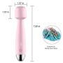 Personal Wand Massager, Weyes Mini Waterproof Rechargeable Personal Massager with 10 Multi Vibration Frequencies for Therapeutic Muscle Aches and Sports Recovery Whisper Quiet
