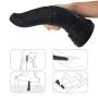 Sexbaby Realistic Animal Dildo Oversized Elephant Penis Female Masturbator Vaginal Massage for Women (Black)