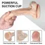 Realistic Dildo with Suction Cup, BEING FETISH Silicone Bendable 7.5 Inch G-Spot Dildo Premium Liquid Silicone Penis Dong Adult Sex Toy for Woman Female Masturbation Flesh Skin Body Safe Realistic Dildo with Suction Cup, BEING FETISH Silicone Bendable 7.5 Inch G-Spot Dildo Premium Liquid Silicone Penis Dong Adult Sex Toy for Woman Female Masturbation Flesh Skin Body Safe
