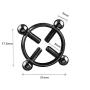 Nipple Clamp Breast Stimulator with Round Nipple Rings SM Nipple Stimulator Sex Toys for Women (with Black Nipple Ring)