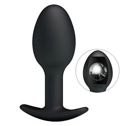 Toysdance Silicone Butt Plug With Metal Ball Inside Anal Muscle Training Single Anal Balls