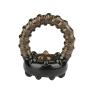 JunRP Medical Grade Silicone Ring for Men O-Ring Flexible Rings Male Enhancement Exercise Bands - Brown