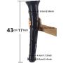 FAAK Realistic Horse Dildo 17inch Huge Thick Animal Black Dildo Anal Plug for Man Sex Toys for Women (Black)