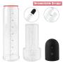 Automatic Penis Vacuum Pump with Masturbation Sleeve for Powerful Suction, PALOQUETH 2 in1 Rechargeable Electronic Penis Growth Pump with Male Masturbator Sex Toy for Beginners 2.83 inch*11.8 inch