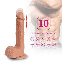 XINKONGG Ms. Silicone Tool Silicone-Dîldɔ Womens Casual Massage Simulates Penis 8.66-Inch Life