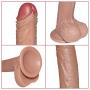 Lfcmf Soft Díllo Realistic -ĎîLdɔ Suction Cup Base for Hands Free Options (Color : Brown)