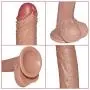 Lfcmf Soft Díllo Realistic -ĎîLdɔ Suction Cup Base for Hands Free Options (Color : Brown)