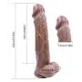 Sangeshitou 12 Inch Huge Female Body Relax Massage Wand Handsfree for Women Box Package - Brown