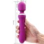 Powerful Magnetic Massager USB Cable Gift Set with 10X Speed ​​Modes Rechargeable Weaterproof Rotating Design A Good Assistant for Your Life.(YL-Purple, Big)