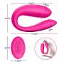 G-Spot Couples Vibrator for Clitoris Stimulation with 10M Remote Control,10 Suctions&Vibrations Nipple Anal Vagina Sucking Vibrator with Dual Motors,Adult Sex Toys for Women (Pink)