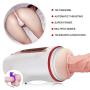 Zyuantyuan Masturbator Male Masturbator Cup, Powerful Thrusting Automatic Male Masturbation Cup Electric Sex Toys for Men 3D Realistic Lifelike Vibrating Piston Multi Speeds Tshirt Waterproof massager