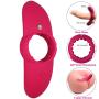 Full Silicone Vibrating Cock Ring 360° Stimulative Penis Ring Double Motor Vibrator for Men or Women Play 10 Speeds Waterproof Super Quiet Magnetic Rechargeable Couples Adult Sex Toy (Wine Red)