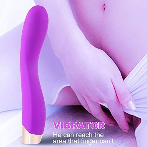 G Spot Vibrator Sex Toy for Women, SHEQU Vibrating Dildo Sex Massager Vagina Clit Stimulator Vibes with 10 Speeds Rechargeable Couples Masturbator Adult Novelty Gift (Purple Lora)