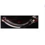 Loveria Crystal Glass Dildo Arched Prostate Massager G Spot Stimulator G-spot Stimulation Sex Toy for Women with Free Wrist strap
