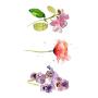 WYUEN 12 PCS/lot Flower Temporary Tattoo Sticker for Women Men Fake Tatoo Body Art Adult Waterproof Hand Stickers 9.8X6cm (FW12-04)