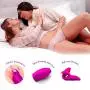 Rabbit Vibrator G Spot Vibrating Dildo Clitoral Massager Double Stimulation Wand Sex Toys for Women Couple Lesbian Waterproof USB Rechargeable Purple