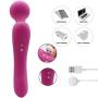 Handheld Cordless Vibrator Plantar Fasciitis Trigger Point Relief - Acupressure Reflexology Tool for Foot,Shoulder,Leg,Waist,Neck Pain, Stress Relief & Overall Body Relaxation Massager (YQ-Purple)