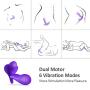 Iball Rabbit Vibrator, APP Controlled Butterfly Vibrator, G Spot Vibrating Wand Massager with Dual Motors, Quiet Personal Clitoris Stimulator Vibrating Dildo for Women Masturbation Couples