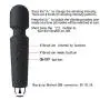 Mini Wand Massager, Handheld Massager for Your Face, Shoulder, Neck, Arms, Legs and Abdomen, Perfect for Muscle Aches and Personal Sports Recovery, Battery Powered, Black