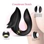 UTIMI Clitoral Vibrator G Spot Wearable Vibrators C Shape Stimulator Adult Sex Toys with Remote Control for Women and Couples