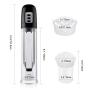 Utimi Rechargeable Penis Extender Cock Vacuum Pump Erection Device for Men, Flesh Included, Smart Control (White)
