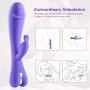 Utimi Rabbit vibrator for Women Rechargeable G Spot Vibrator Waterproof Clitoral Stimulator Sex Toy for Couples Purple