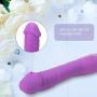 Dildo Vibrator G Spot Clit Vibrator Stimulator Sex Anal Play Massager - Ultra-realistic Penis Vein Folds & Medical Silicone & 10 Powerful Modes for Couples and Women Perfect Gift