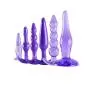YiFeng 6PCS Anal Trainer Kit Butt Plugs Beginner Set Medical Silicone Prostate Massager (Purple)