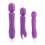 XSEXO Powerful Cordless Massage Wand Handheld with Multi Speeds Personal Rechargeable Waterproof Massager Therapy Body for Muscle Aches and Sports Recovery (Purple)