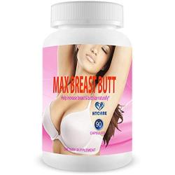 MAX BREAST BUTT - The Worlds TOP RATED Natural Breast Enlargement, Butt Enhancement Pills. Female Augmentation, Sex Booster, Menopause & Perimenopause Treatment That Works (No Damiana)- 90 Capsules