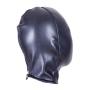 Leather Bondage Mask,Black Full Face Breathable Restraint Head Hood for Adults Sex Toys BDSM Abused Binding Hood