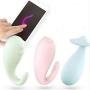 Vibrator 8 frequency Internet Long Remote Control USB Charge Vibrating Egg Bluetooth Connected G Spot Monster Pub Vibrator (Pink)