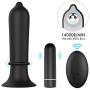 Vibrating Butt Plug, Male Vibrator Remote Control Anal Sex Toys Prostate Massager with 9 Vibrations Silicone P Spot Trainer Waterproof for Men Women Couple