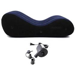 Inflatable Sofa- Sex Bed Sofa with Pump Handcuffs & Leg Cuffs Yoga Chaise Lounge Relax Chair Chaise Lounge Air Sofa Portable Inflatable Sex Furniture Lounger for Couples Sex Position