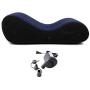 Inflatable Multifunctional Sofa - Yoga Chaise Lounge/Relax Chair -Air Sofa Bed with Handcuffs & Leg Cuffs- Portable Magic Cushion Ramp Body Pillow Inflatable Furniture Lounger for Couples with Pump