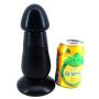 LZYAA Big Size Anal Plug Dildo Penis Suction Cup Men Women Masturbation Couple Flirt Tools(Black)