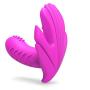 JJGO+TSHIRT SIU Wireless Remote Control Vibrating Panties Invisible Wearing Butterfly Waterproof Clitoral Stimulation Sex-Toyss for Women,Red