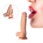 JSCRlove 7.5 Inch Beginners Mini Soft-Ďîldɔ Women Massager Real Feel Toy with Strong Base Personal Body Relax Máššágèr Wand Women Underwear