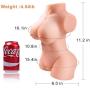 Realistic TPE Sex Doll for Men Masturbation 3D Realistic Female Full Body Torso Lifelike Love Doll Adult Sex Toy with 2 Holes Pussy Ass Silicone Doll Mens Best Gift