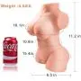 Realistic TPE Sex Doll for Men Masturbation 3D Realistic Female Full Body Torso Lifelike Love Doll Adult Sex Toy with 2 Holes Pussy Ass Silicone Doll Mens Best Gift