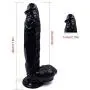 WJL HW Personal Massager 11.8 Inch Big Size Real Feel Boys Skin Female Relax Massager (Color : Black)