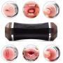 Yikiop 2 in 1 Male Aír-cräft Cup Electric Silicone Automatic Massager for Men Strong Sucking USB Rechargeable Massaging Device Waterproof Vibration Modes for Couple Six Toys Mens T-Shirt