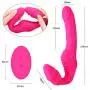 YEVIOR Double-end Strapless Wearable Dildo for Lesbian, 9 Speed Remote Control G-spot Vibrator Sharing Sex Toy for Women Couples